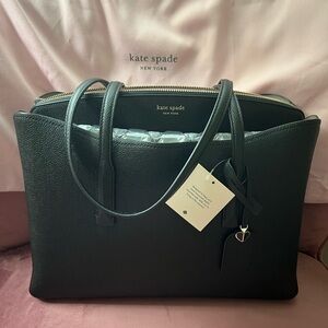 NWT kate spade black Margaux Large Work Tote